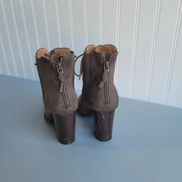 db Womens Tauper BROWN Lace Zip up Boots Heels Sz 6.5 - Picture 10 of 11